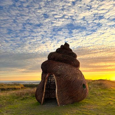 #Periwinkle,  Mark Antony Haden Ford, land art, sculpture, willow, environmental art, sculpture, chichester museum